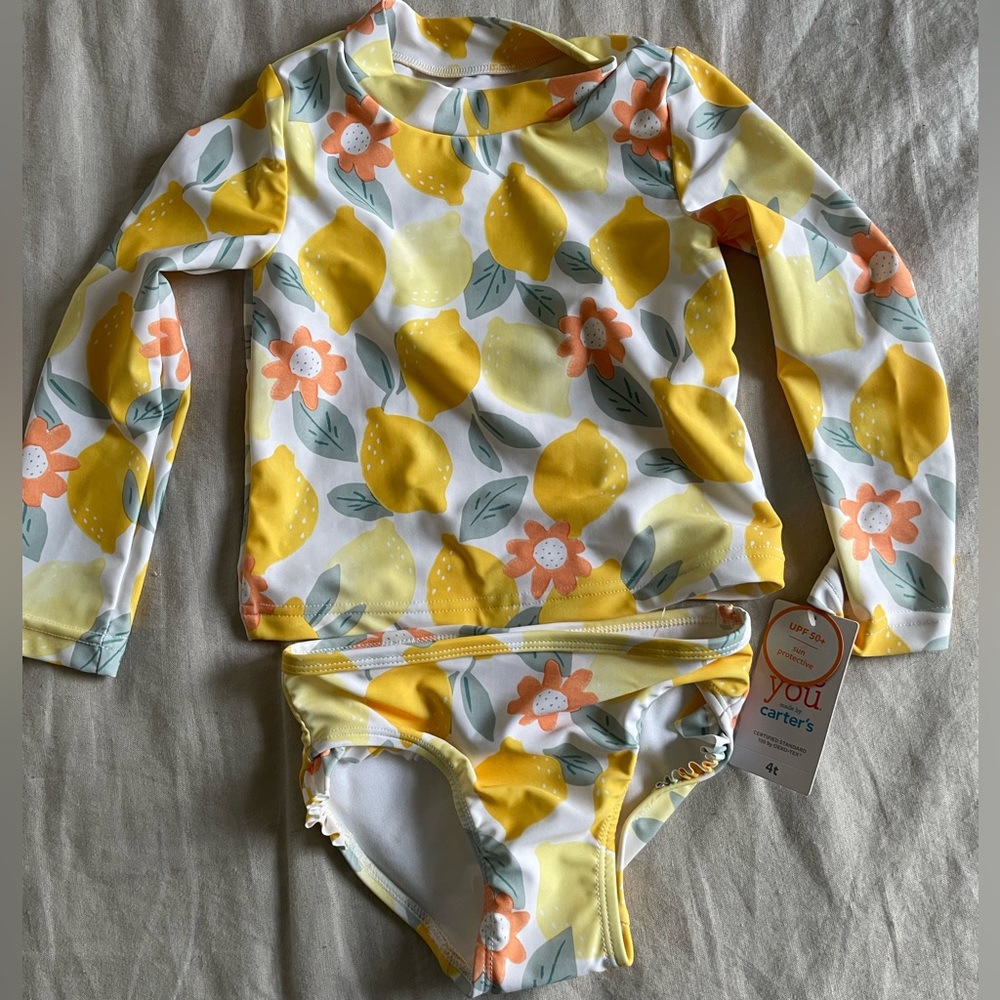 NWT Carters girls swim suit from Target 4T